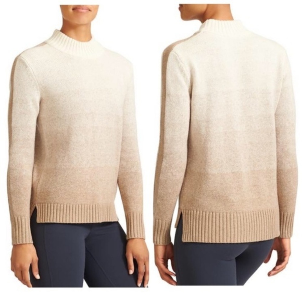 Athleta Merino Wool Sunset Ombre Sweater